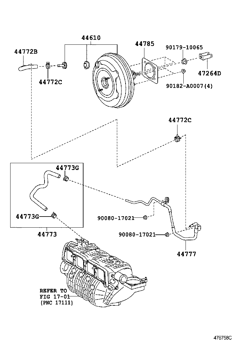 Вакуумный усилитель тормозов для Тойота Венза 2012-2017