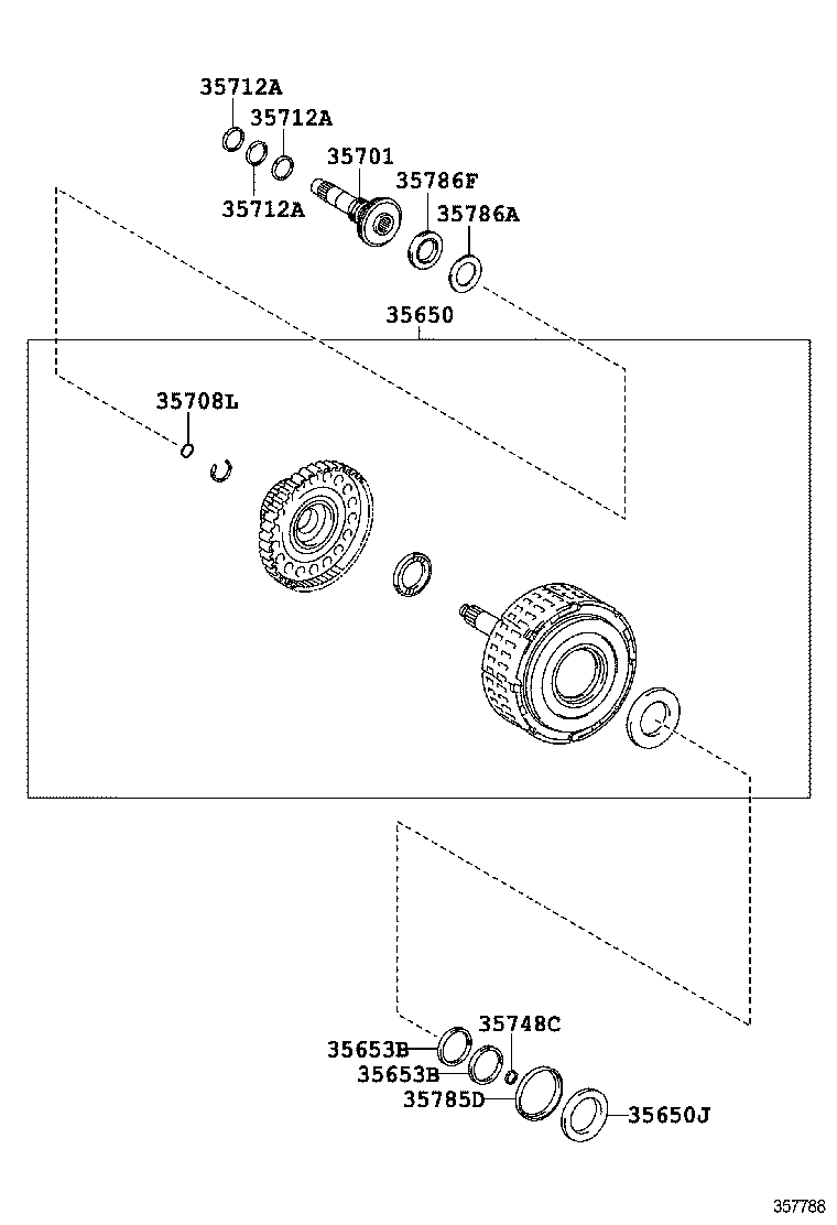 Муфта АКПП для Тойота Камри 2014-2017