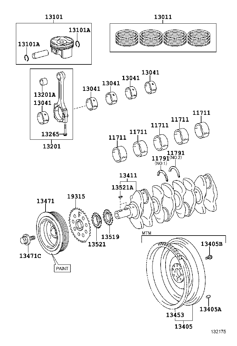Шатун в сборе для Тойота Авенсис 2008-2011