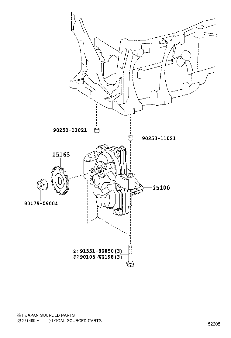 Масляный насос для Тойота Авенсис 2008-2011