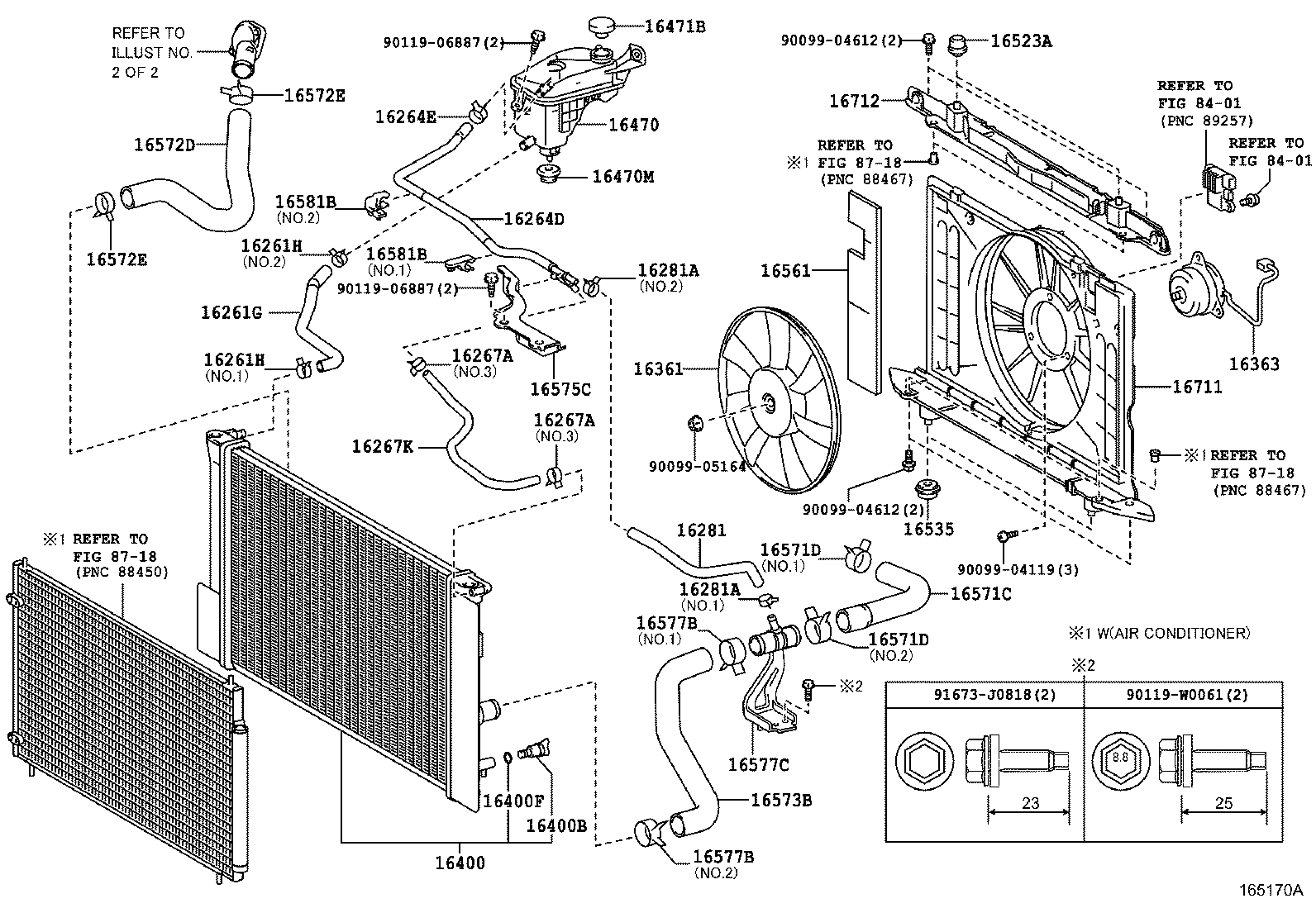 Радиатор двигателя в сборе для Тойота Авенсис 2008-2011
