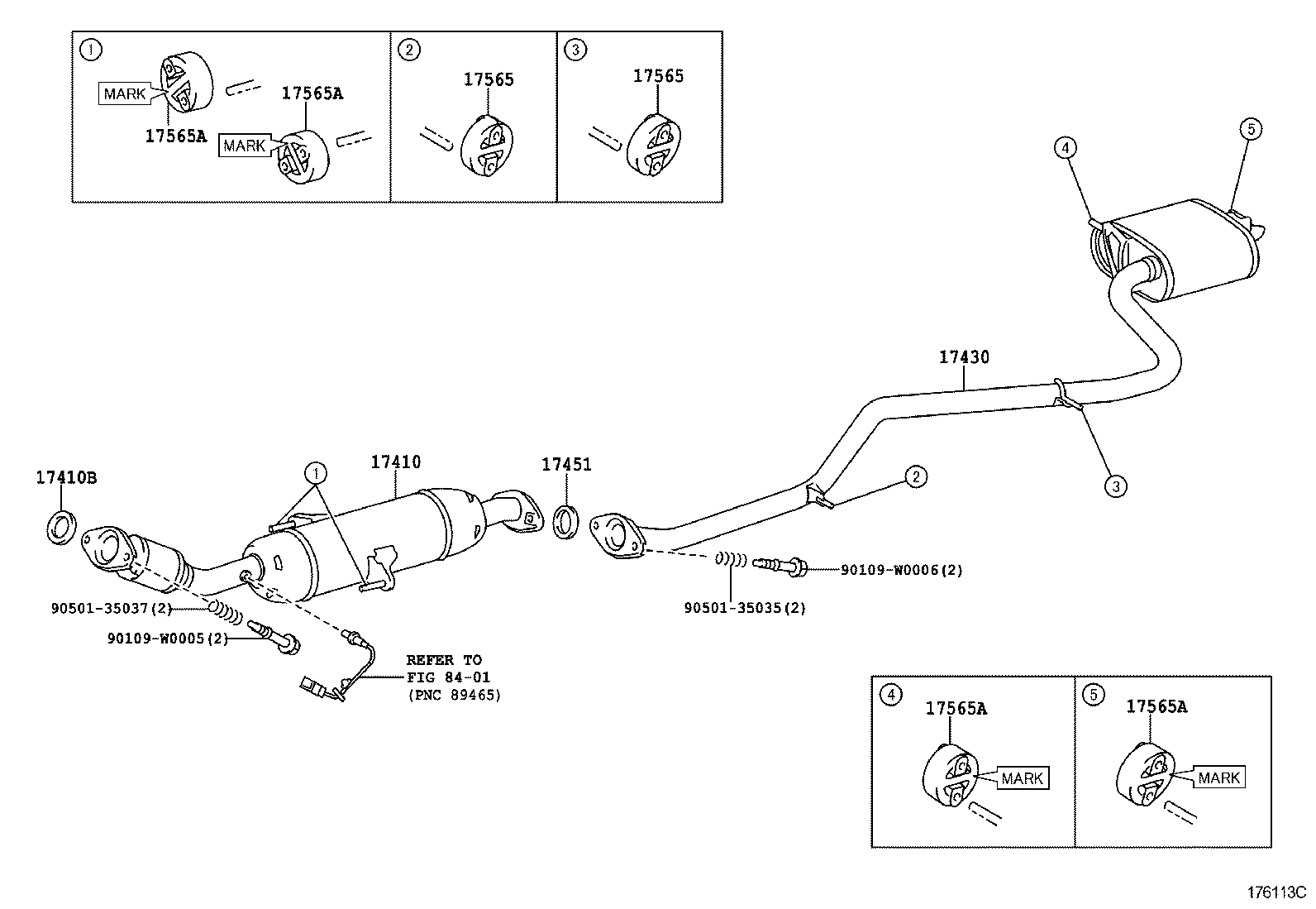 Глушитель основной для Тойота Авенсис 2008-2011
