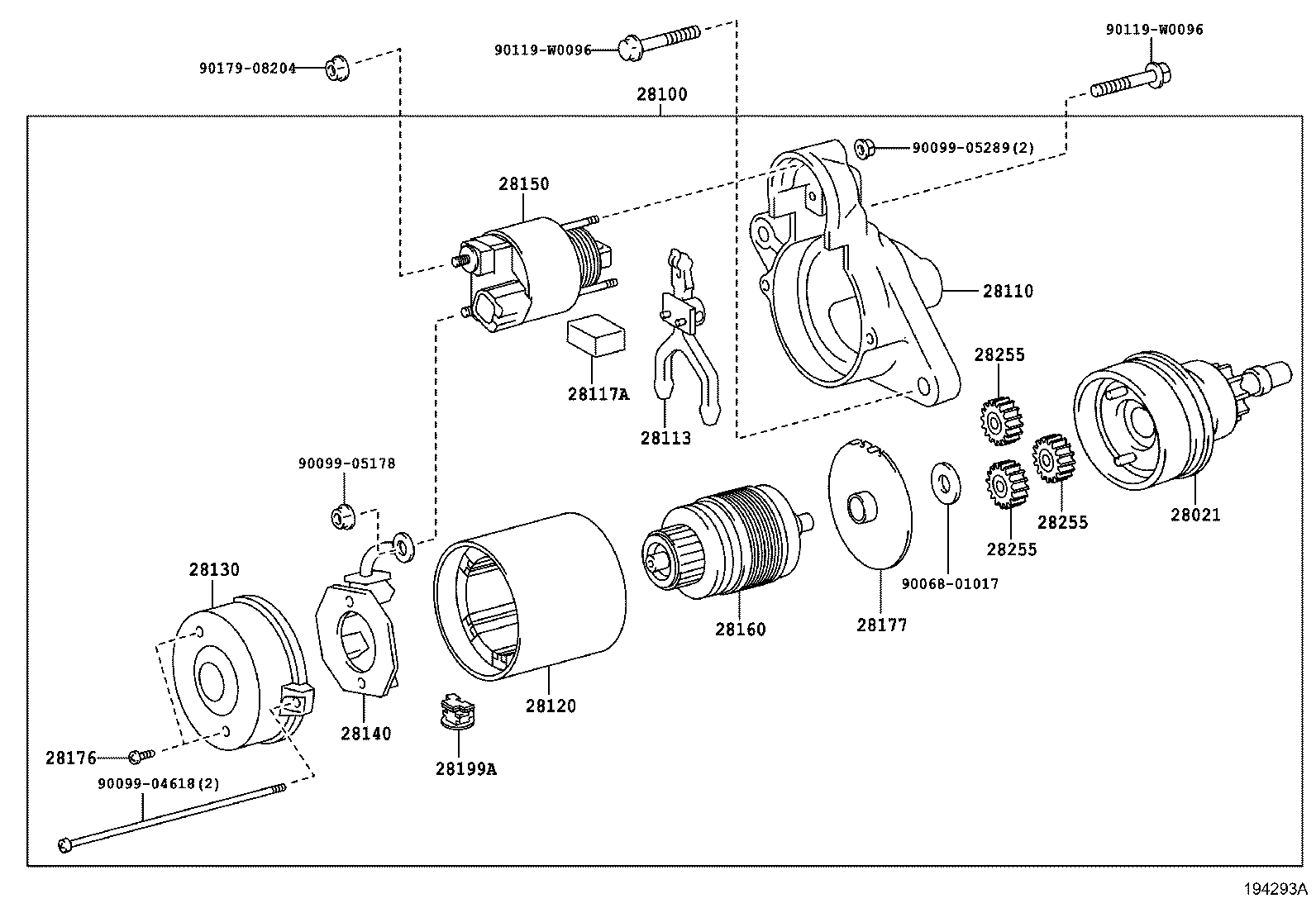 Стартер в сборе для Тойота Авенсис 2008-2011