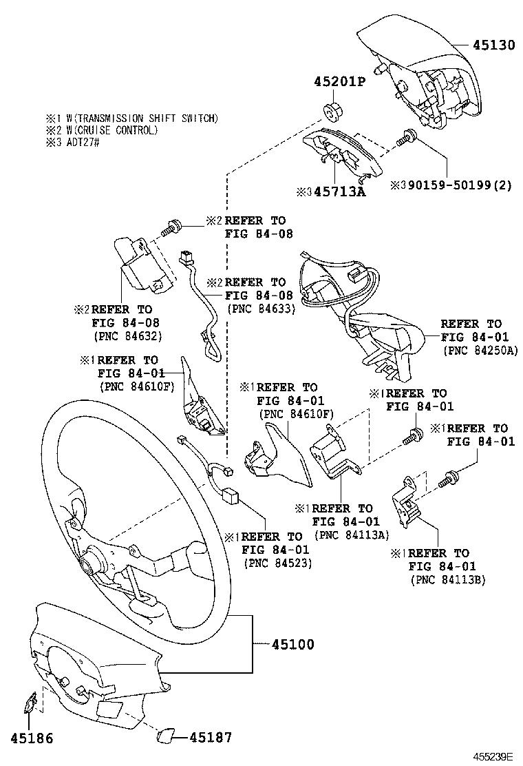 Подушка безопасности водителя для Тойота Авенсис 2008-2011