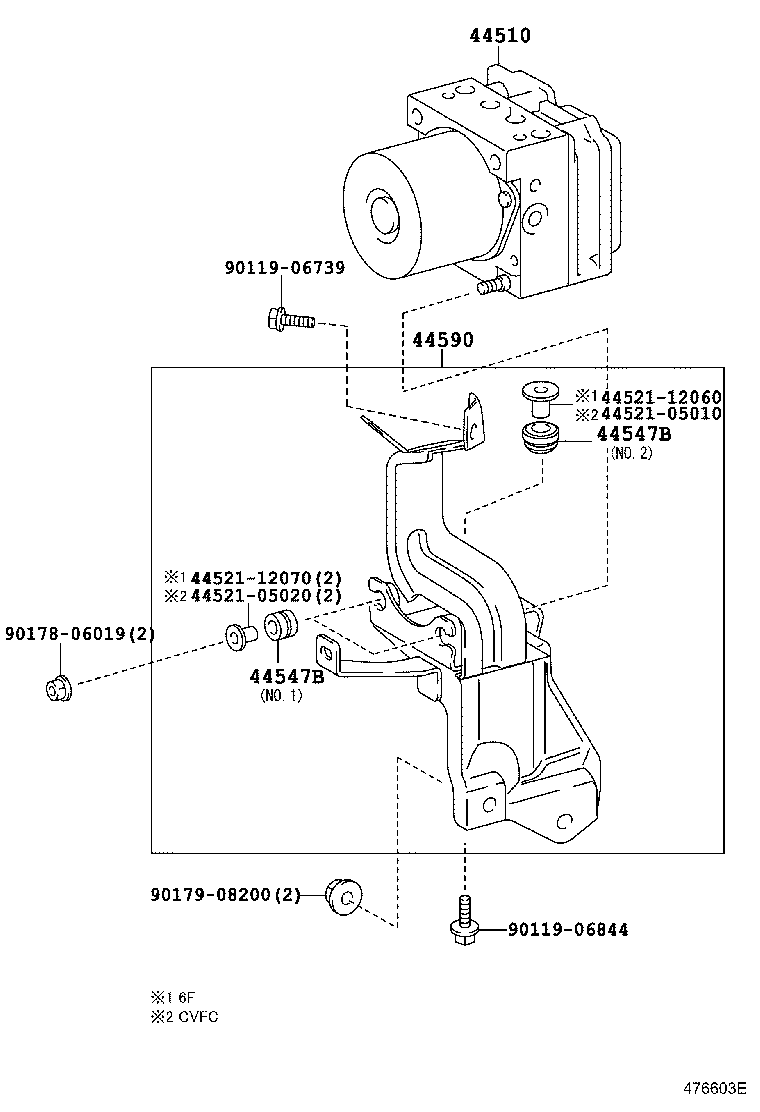 Блок АБС для Тойота Авенсис 2008-2011