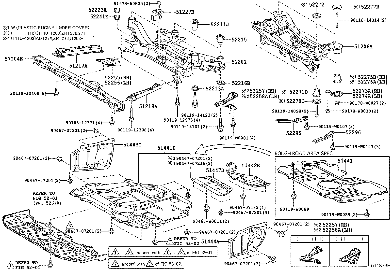 Подрамник передний для Тойота Авенсис 2008-2011