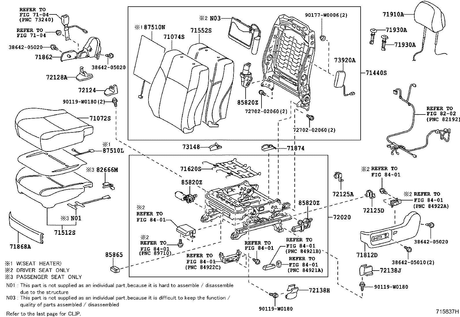 Подушка переднего сиденья пассажира для Тойота Авенсис 2008-2011 