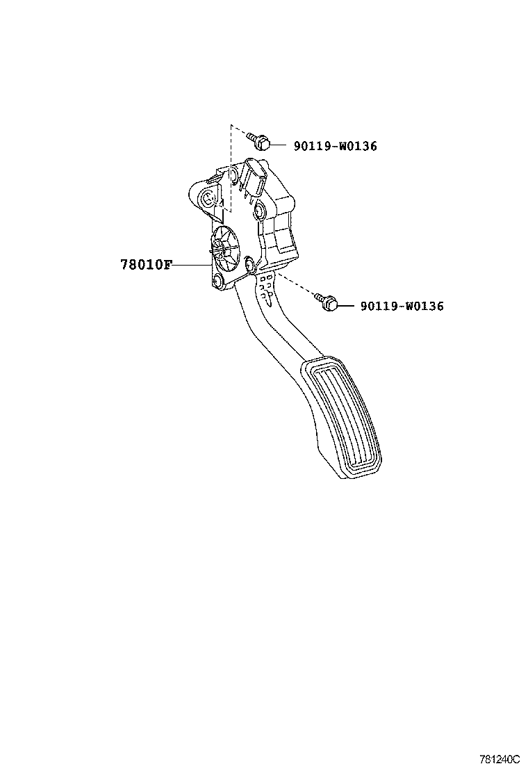Педаль газа для Тойота Авенсис 2008-2011