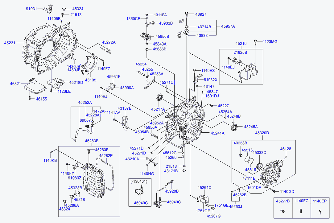 Корпус АКПП для Хендай i30 2011-2015