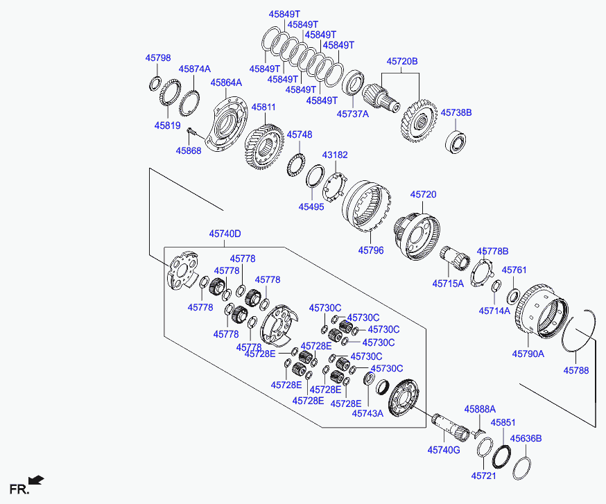 Вал АКПП для Хендай i30 2011-2015