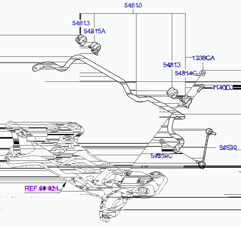 Стабилизатор передний для Хендай i30 2011-2015