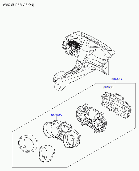 Щиток приборов для Хендай i30 2011-2015
