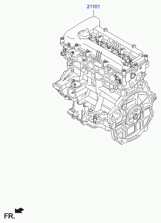 Двигатель для Хендай Солярис 2010-2014