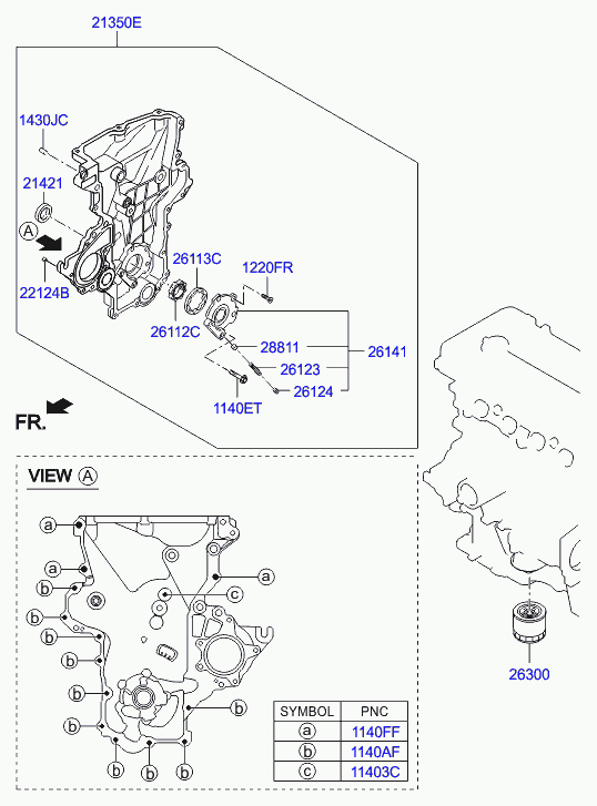 Крышка ГРМ для Хендай Солярис 2010-2014