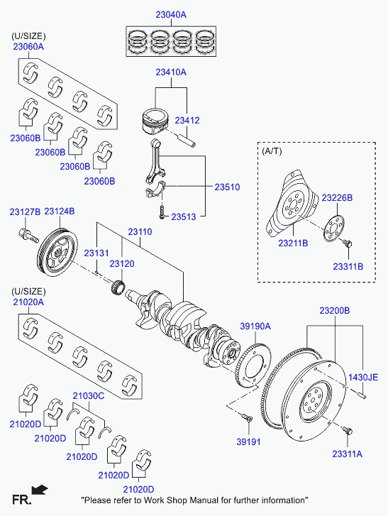 Комплект колец поршневых для Хендай Солярис 2010-2014