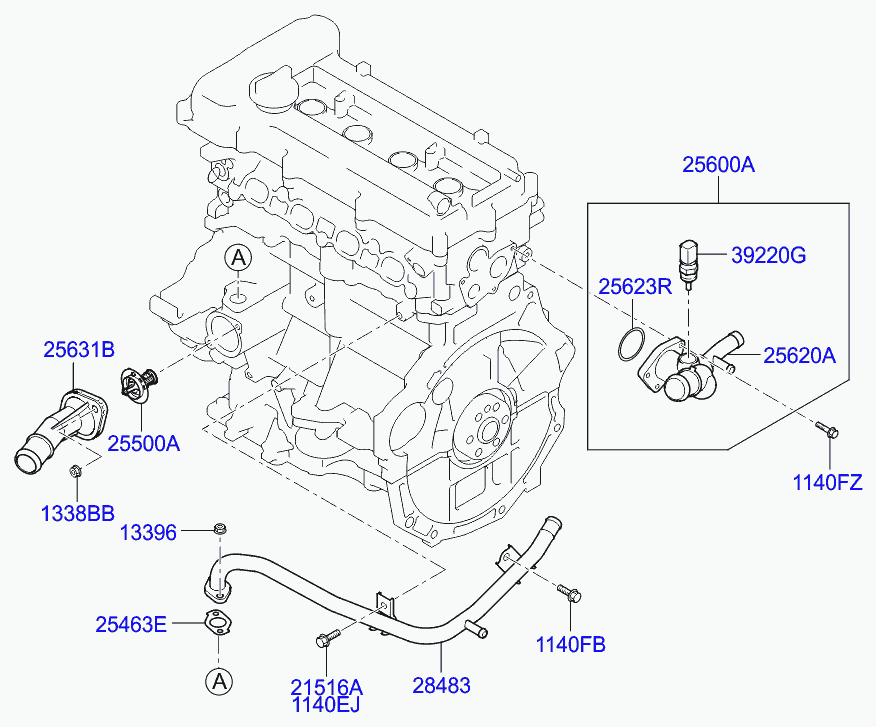 Термостат для Хендай Солярис 2010-2014
