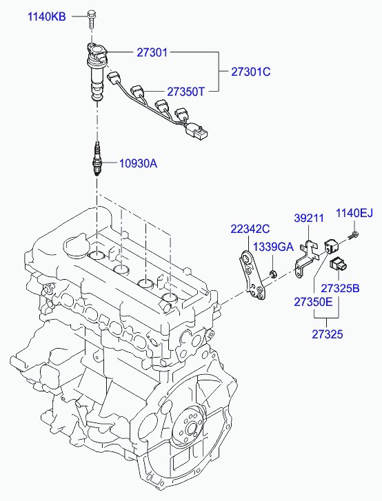 Свеча зажигания для Хендай Солярис 2010-2014