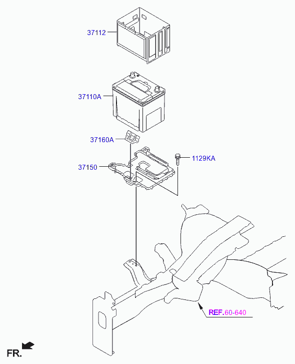 Аккумулятор для Хендай Солярис 2010-2014