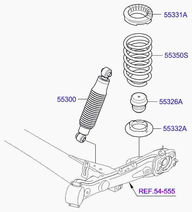 Пружина задняя для Хендай Солярис 2010-2014
