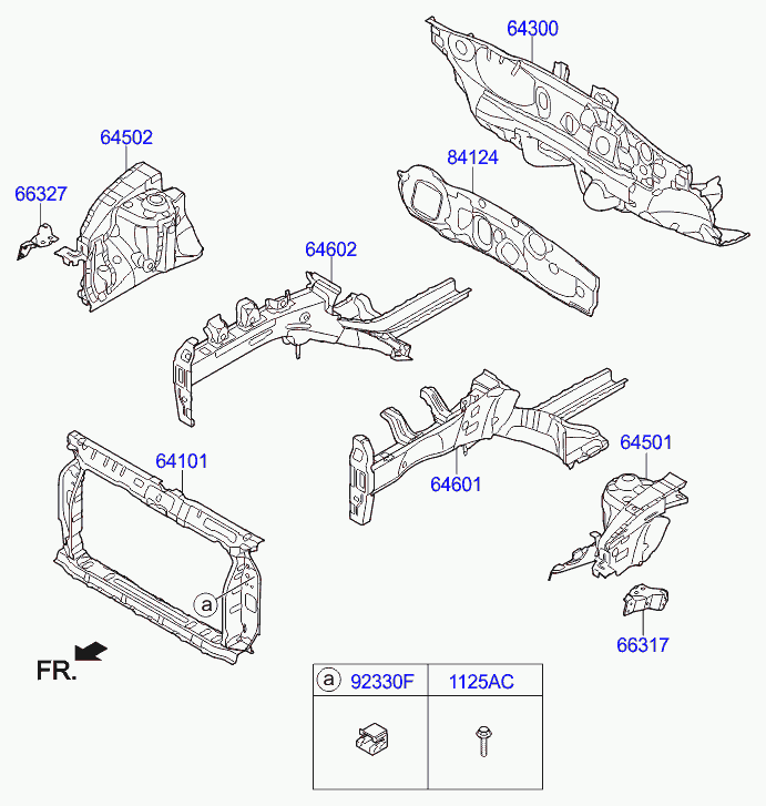 Панель передняя-телевизор для Хендай Солярис 2010-2014