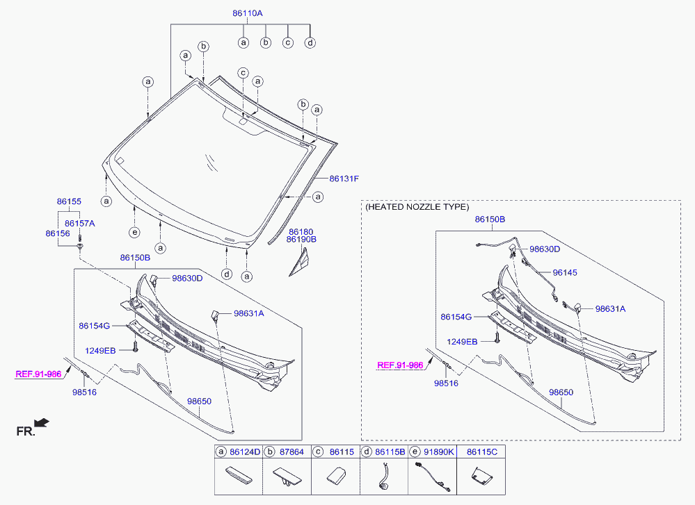 Лобовое стекло для Хендай Солярис 2010-2014