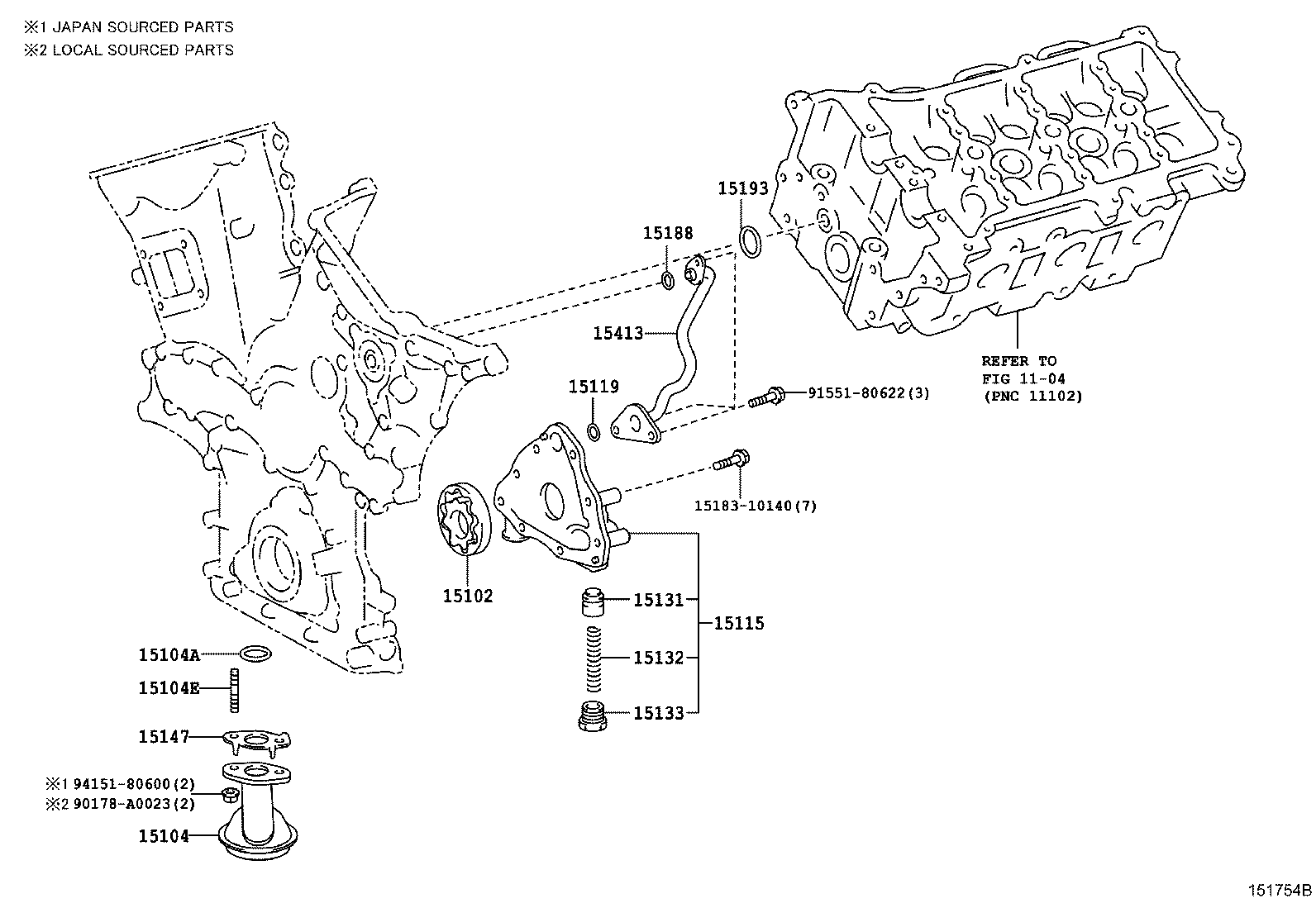 Масляный насос для Тойота Такома 2004-2011