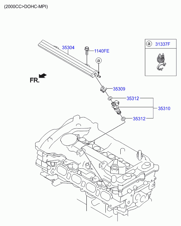 Топливная форсунка для Хендай i40 2011-2015