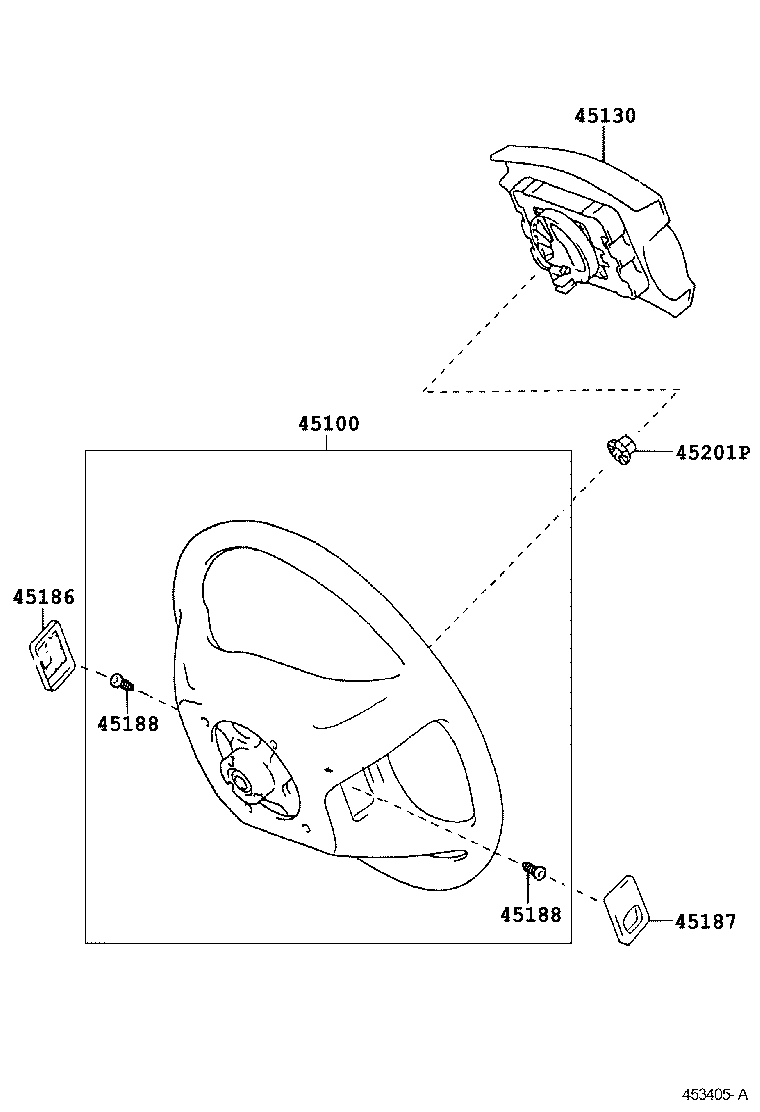 Подушка безопасности водителя для Тойота Такома 2004-2011