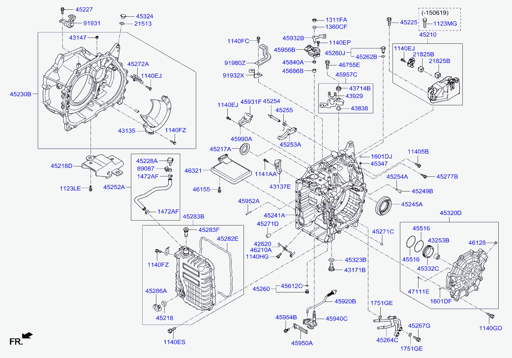 Корпус АКПП для Хендай i40 2011-2015