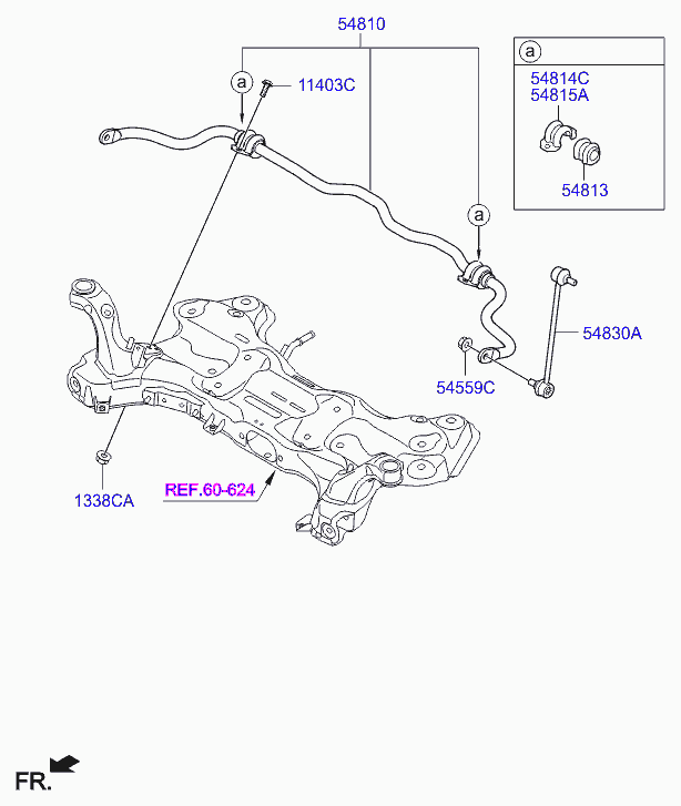 Стабилизатор передний для Хендай i40 2011-2015