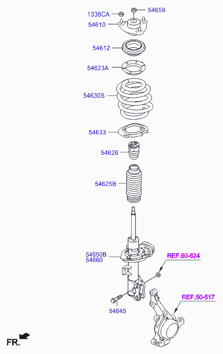 Пружина передняя для Хендай i40 2011-2015