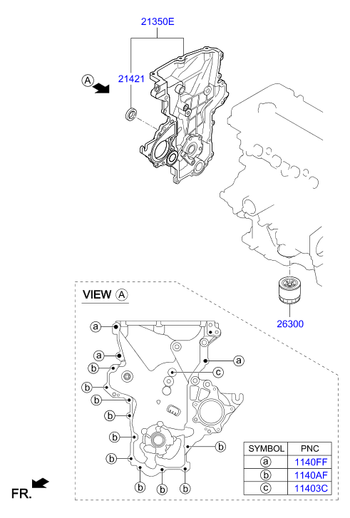 Крышка ГРМ для Хендай Солярис 2014-2017