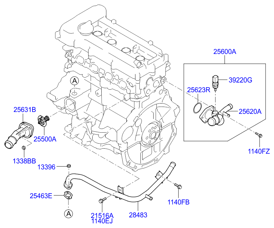 Термостат для Хендай Солярис 2014-2017
