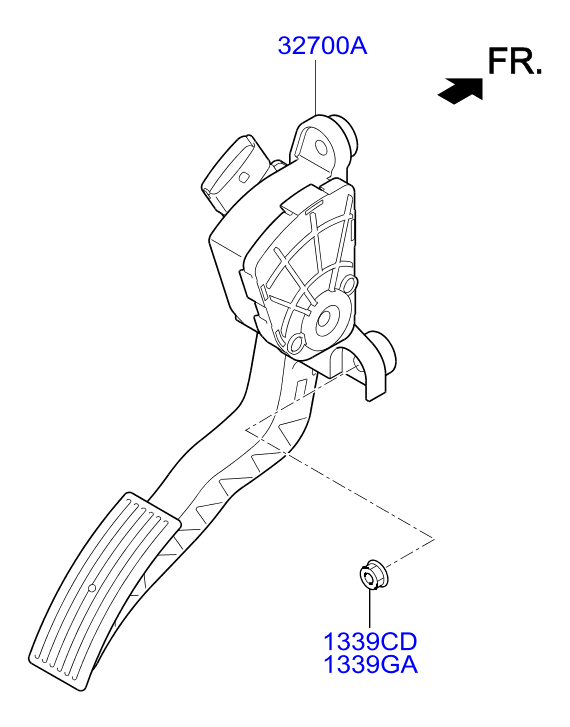 Педаль газа для Хендай Солярис 2014-2017