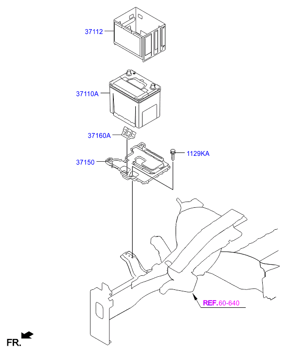 Аккумулятор для Хендай Солярис 2014-2017