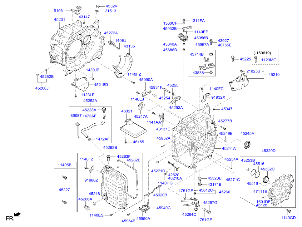 Корпус АКПП для Хендай Солярис 2014-2017