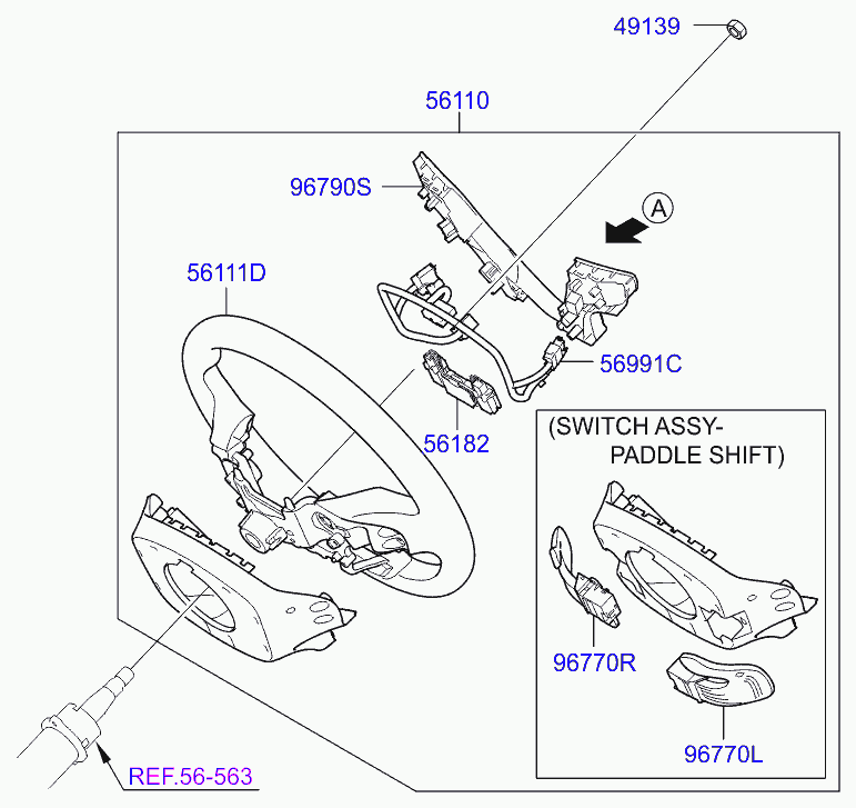 Руль для Хендай i40 2011-2015