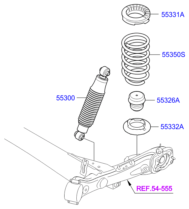 Пружина задняя для Хендай Солярис 2014-2017