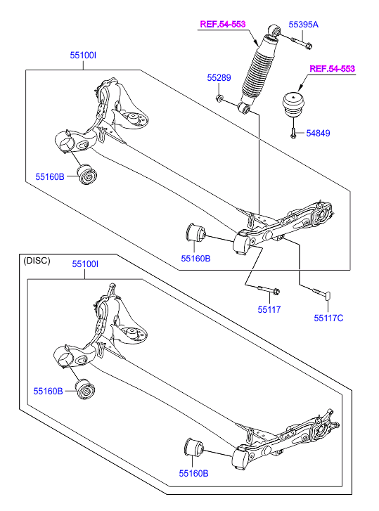 Балка задняя для Хендай Солярис 2014-2017