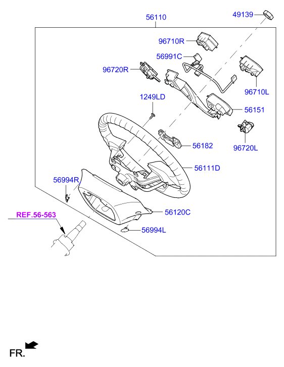 Руль для Хендай Солярис 2014-2017