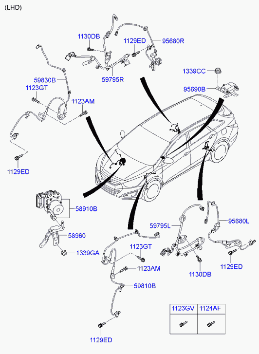 Датчик АБС передний правый для Хендай i40 2011-2015