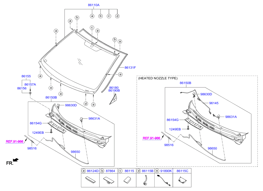 Лобовое стекло для Хендай Солярис 2014-2017