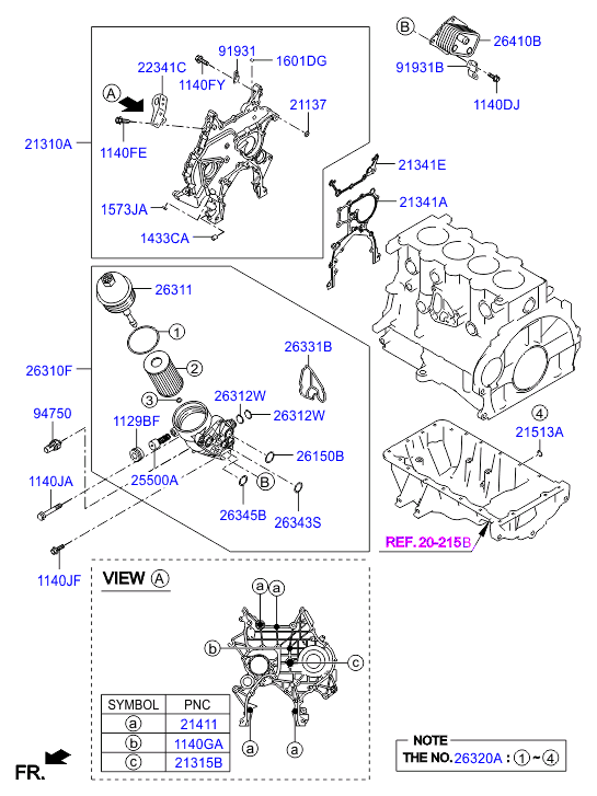 Масляный фильтр для Хендай i40 2015-2018