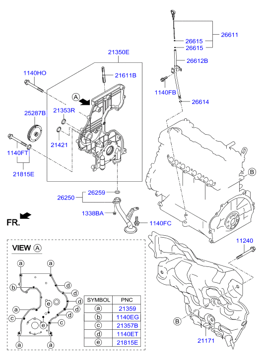 Крышка ГРМ для Хендай i40 2015-2018