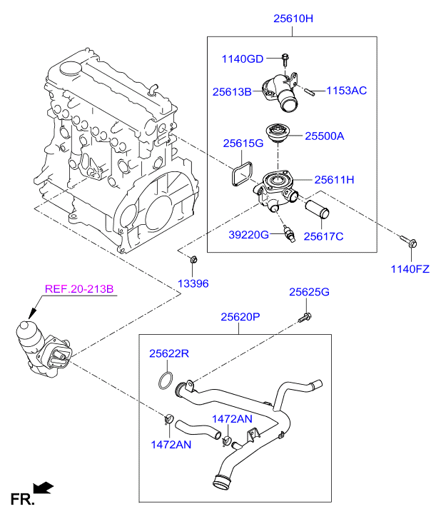Термостат для Хендай i40 2015-2018