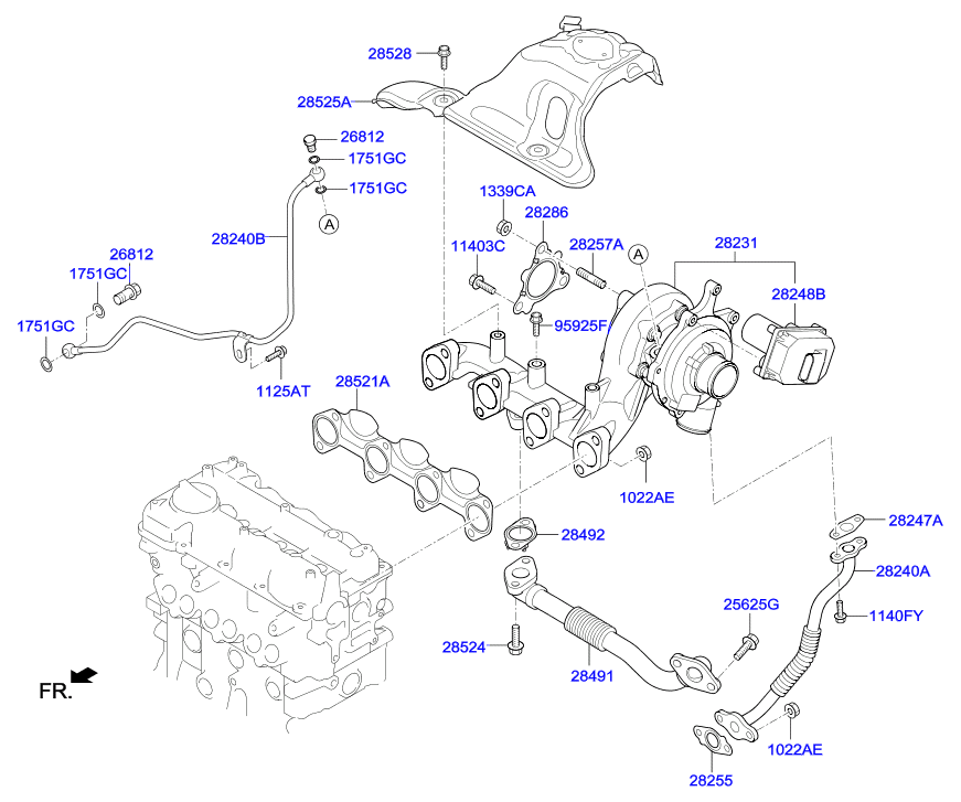 Турбокомпрессор для Хендай i40 2015-2018