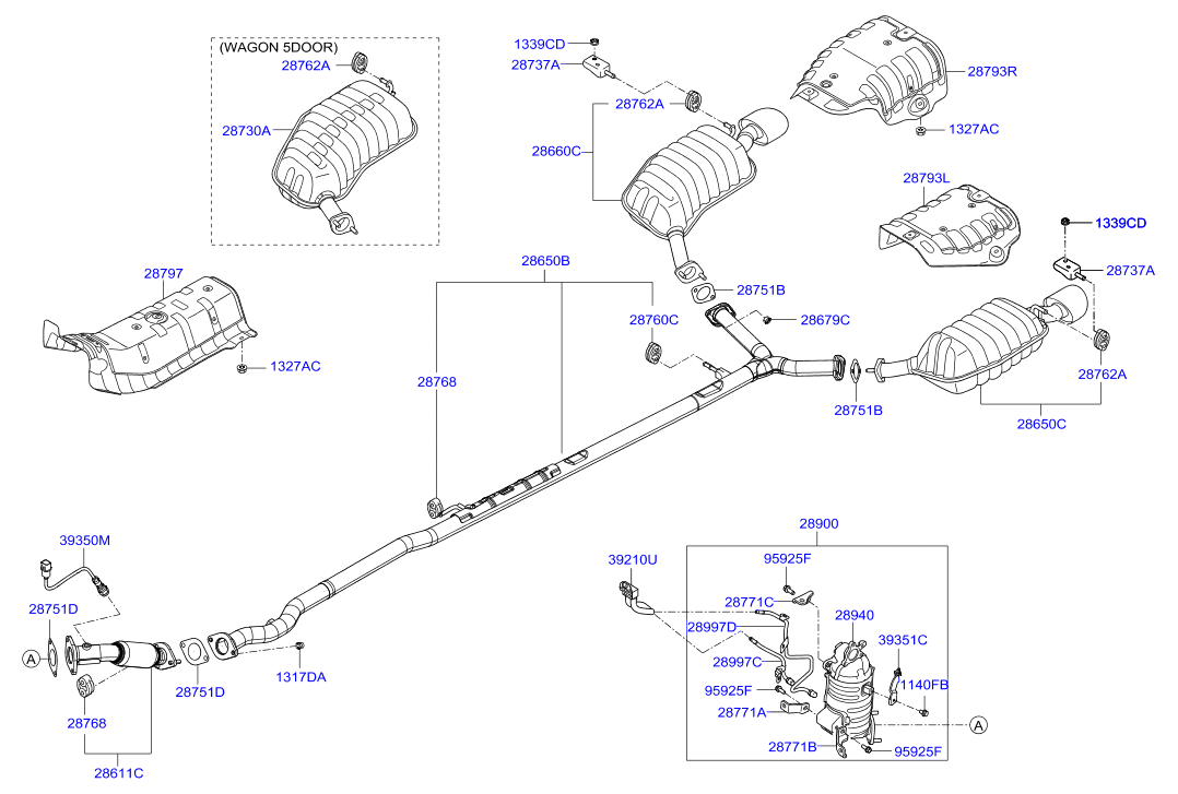 Приёмная труба для Хендай i40 2015-2018