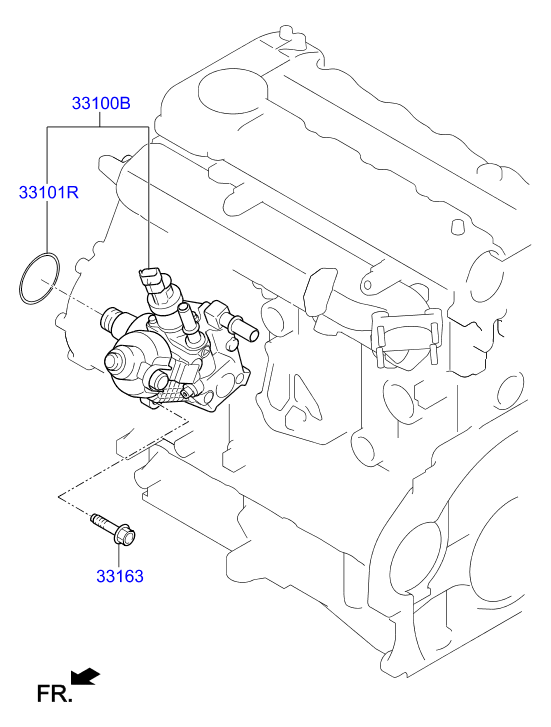 Топливный насос высокого давления для Хендай i40 2015-2018