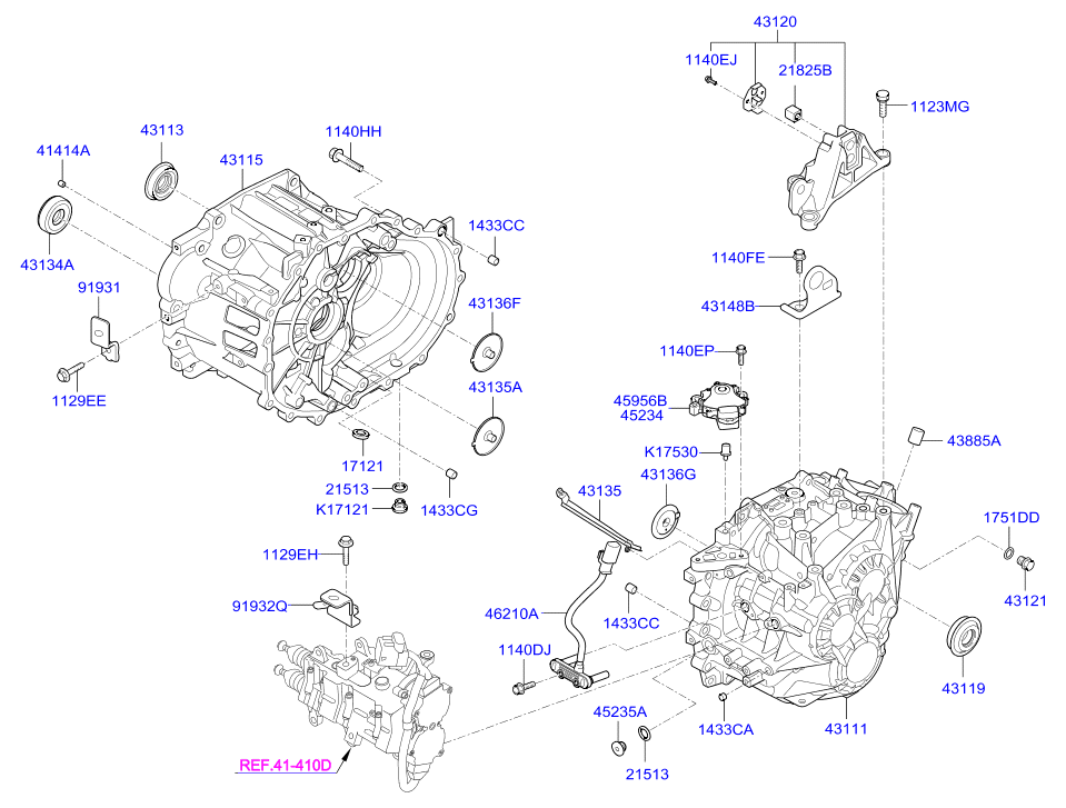 Корпус АКПП для Хендай i40 2015-2018