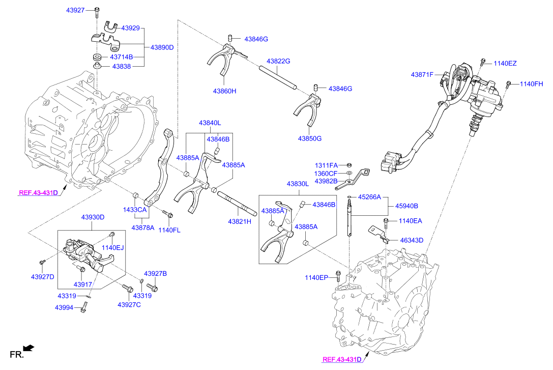 Актуатор АКПП для Хендай i40 2015-2018